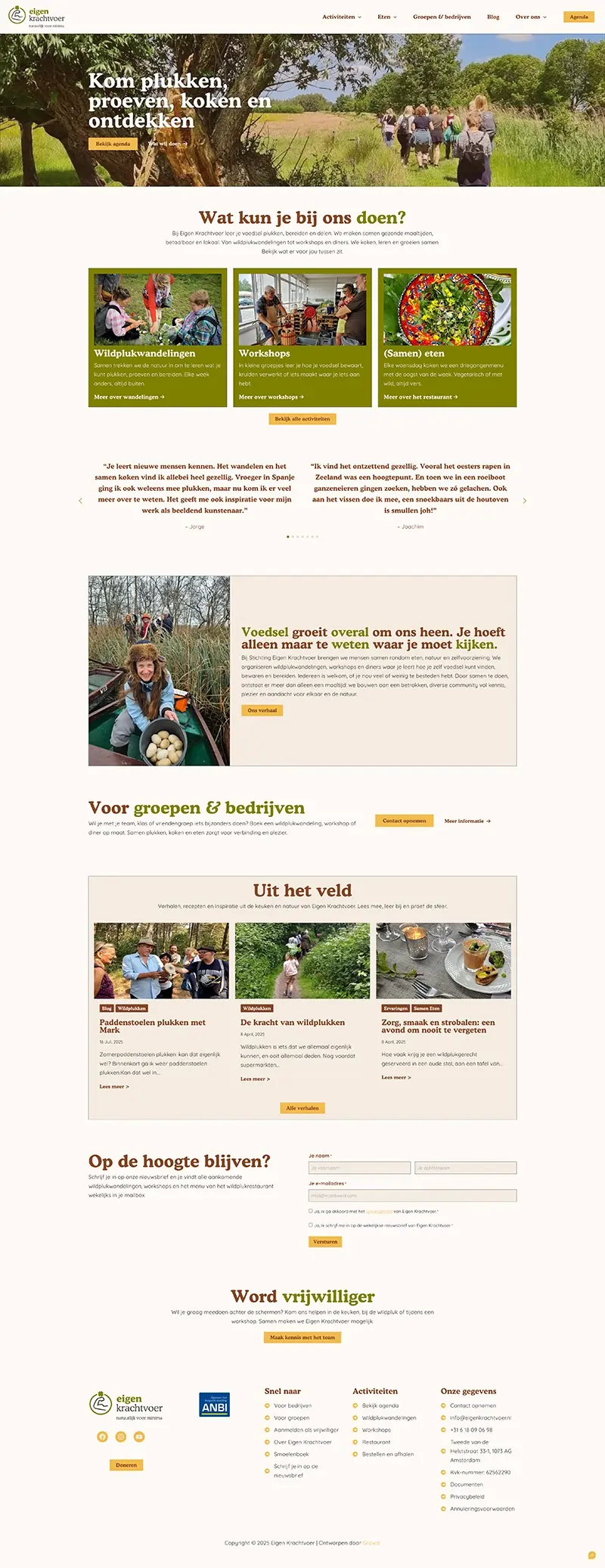 Eigen krachtvoer webdesign