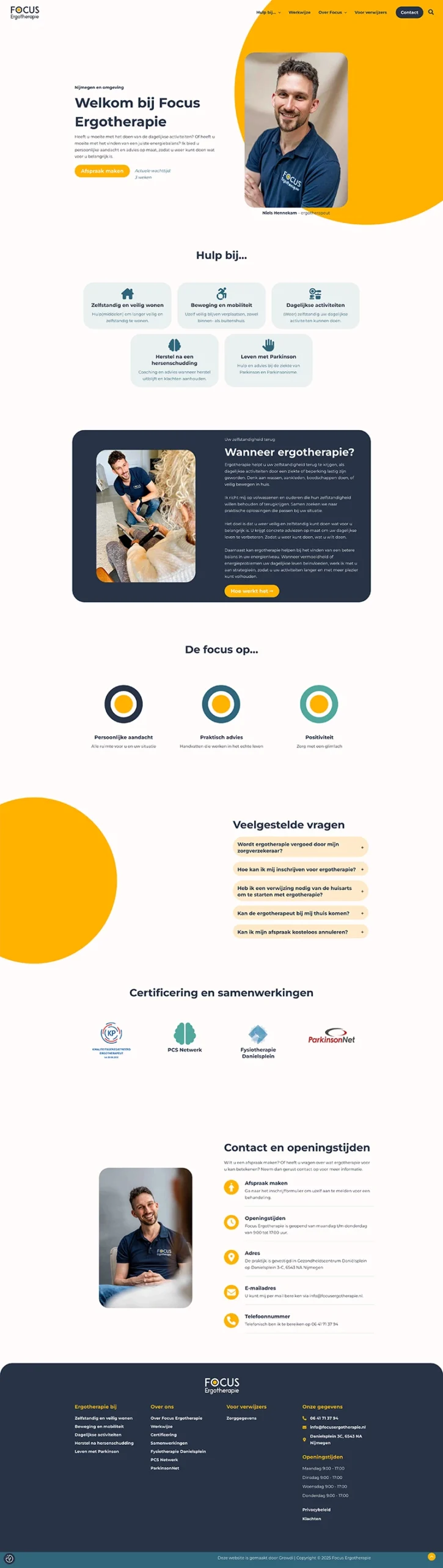 Focusergotherapie webdesign