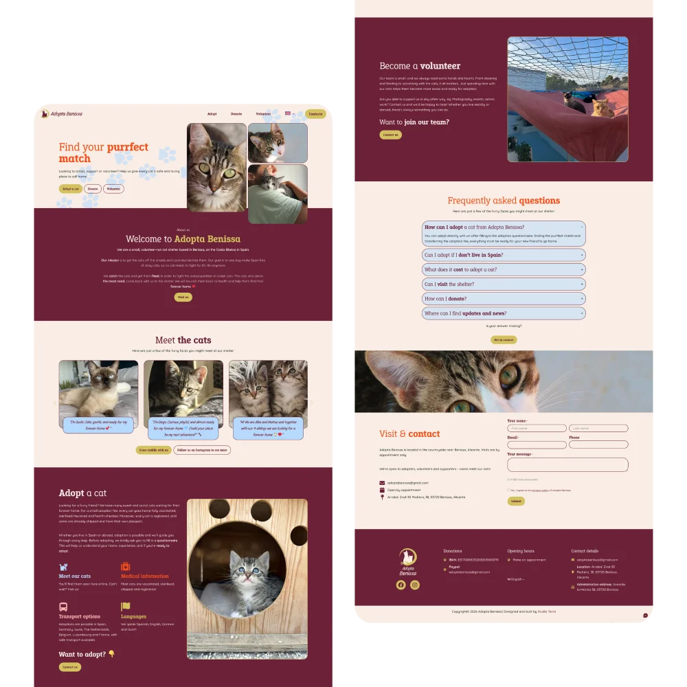 Adopta benissa webdesign