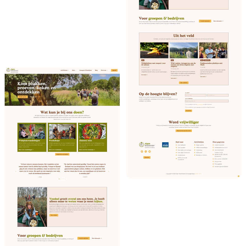 Eigen krachtvoer webdesign