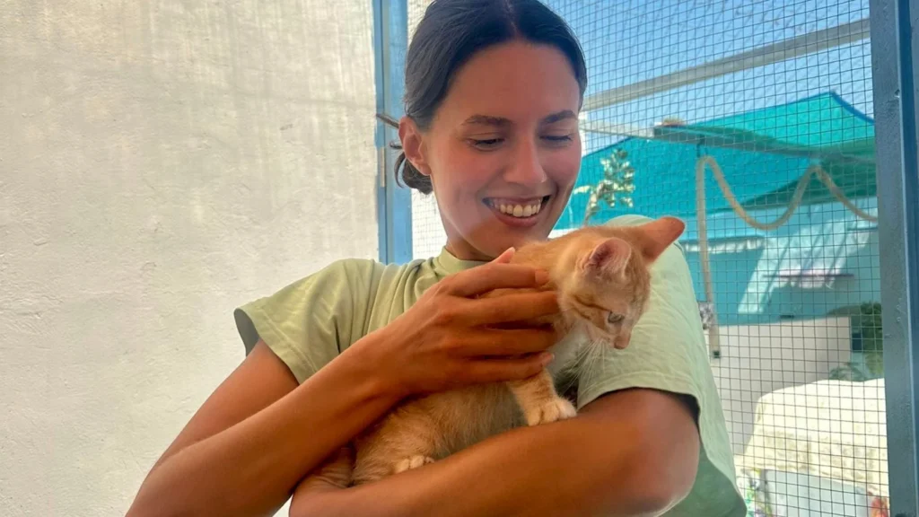 Renee met kitten