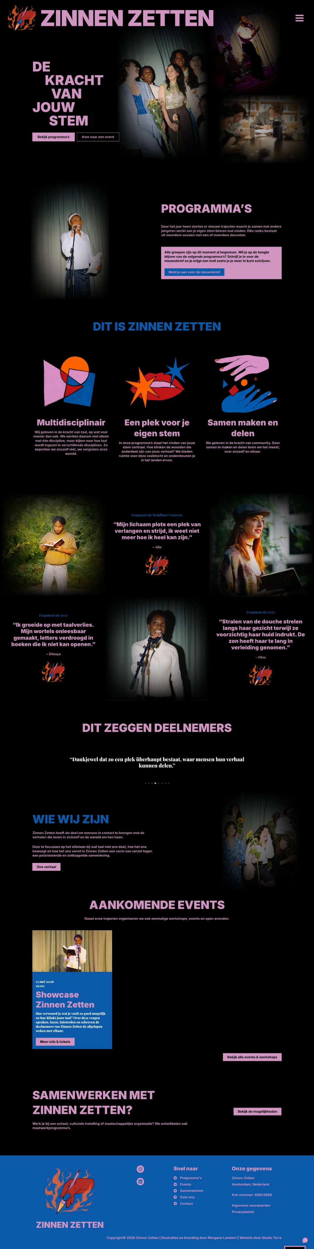 Zinnen zetten webdesign
